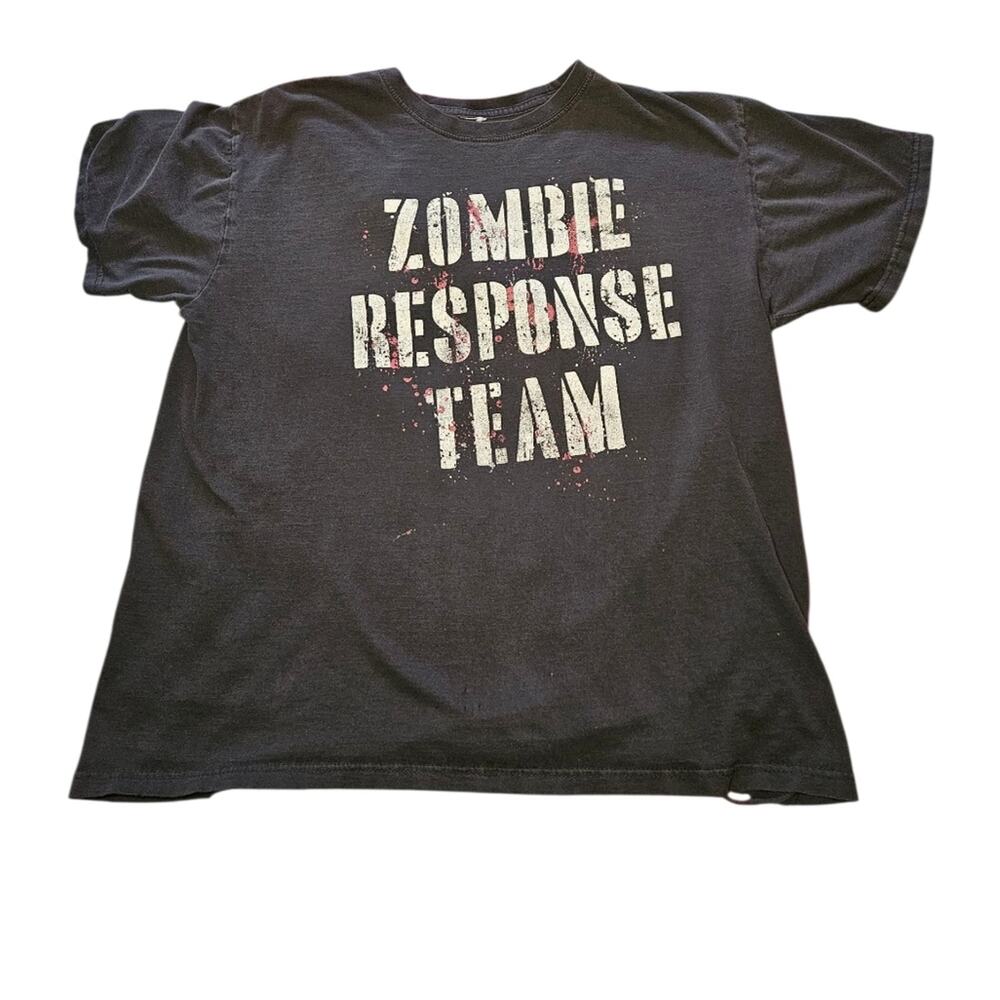 Large, Mens Zombie Response Team Black T-Shirt - Used, Good Condition.